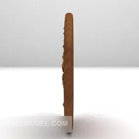 Asian Wood Carving Decorative 3d model