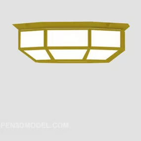 Wood Chandelier Lighting Furniture 3d model