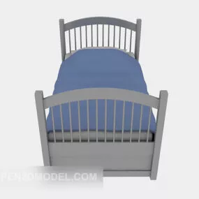 Wood Children’s Bed 3d model