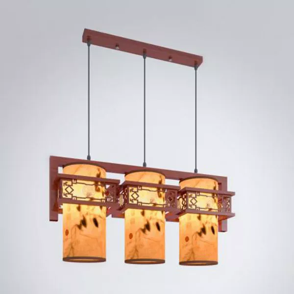Wood Classical Chandelier 3d model Wood Classical Chandelier 3d model