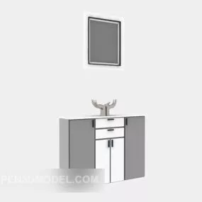 Wood Clearance Cabinet 3d model
