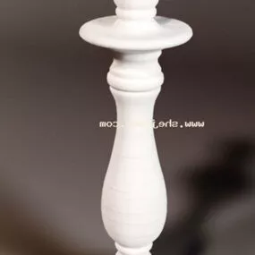 Wood Carving Pillar 3d model