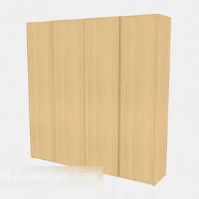 Wood Entrance Hall Cabinet Furniture 3d model