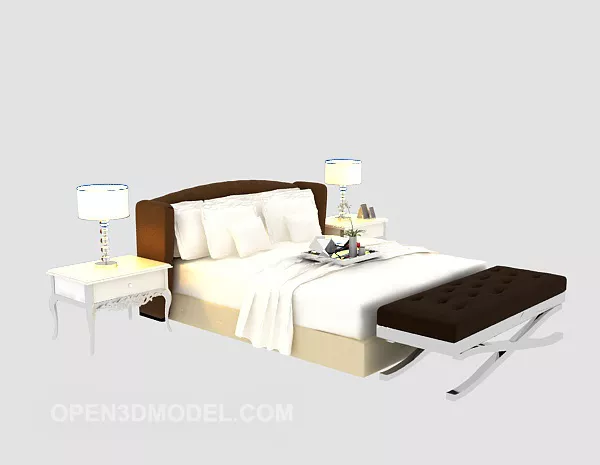 Hotel Interior Lobby Decorative With Lighting 3d model
