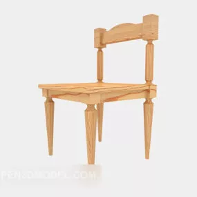 Wood Home Chair 3d model
