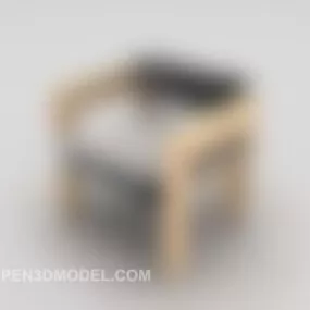 Wood Home Chair Furniture Simple Design 3d model