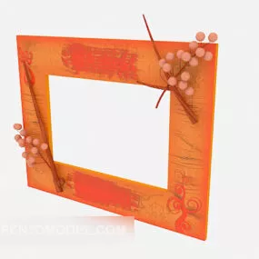 Wood Photo Frame Decoration 3d model