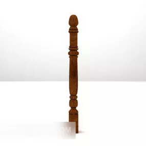 Wood Railings Home Furniture 3d model