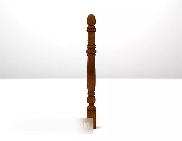 Wood Railings Home Furniture 3d model Wood Railings Home Furniture 3d model