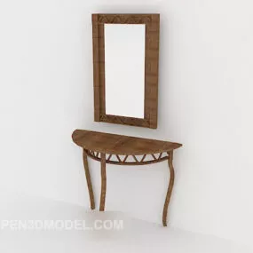 Wood Simple Dresser 3d model