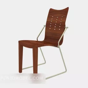 Wood Simple Lounge Chair 3d model