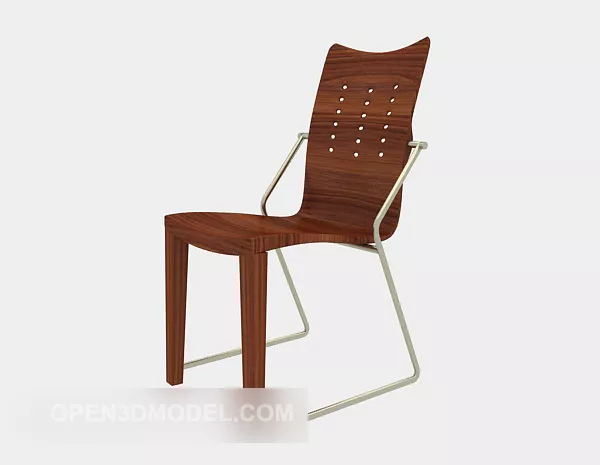 Modern Chaise Lounge On Floor 3d model