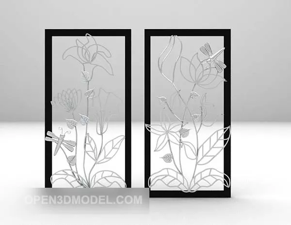 Wood Wall Carving Decoration 3d model Wood Wall Carving Decoration 3d model