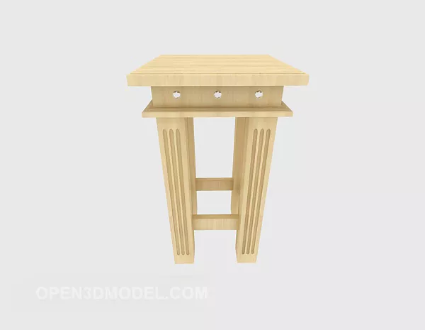 Curved Rack Decoration 3d model