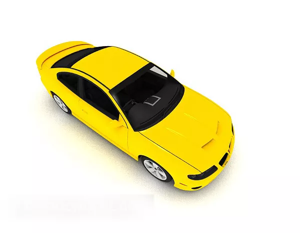 Traffic Light With Lowpoly Car 3d model
