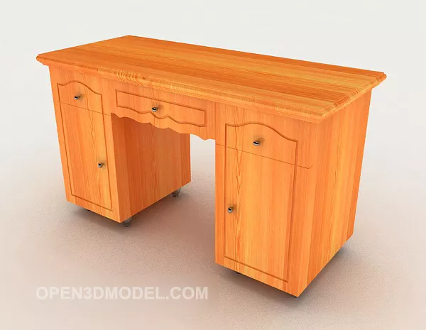 Yellow Desk Decoration 3d model Yellow Desk Decoration 3d model