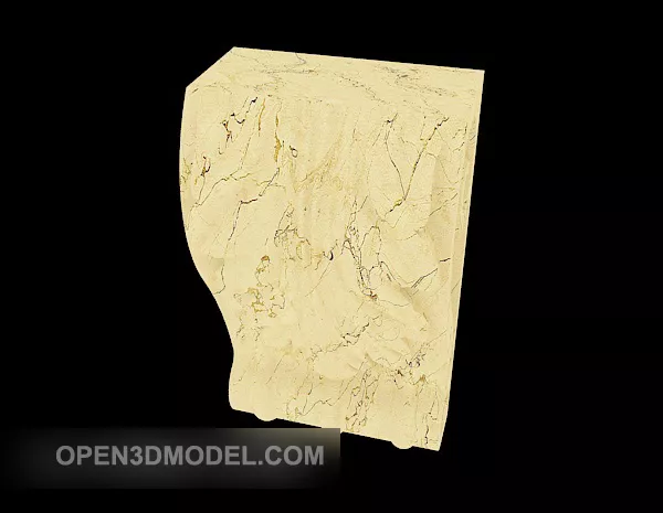 Yellow European Stone Component 3d model Yellow European Stone Component 3d model