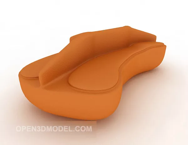 Yellow Modernism Sofa 3d model Yellow Modernism Sofa 3d model