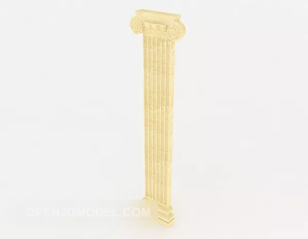 Square Pillar Modern Column Decoration 3d model
