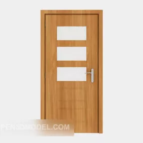 Yellow Bathroom Door 3d model
