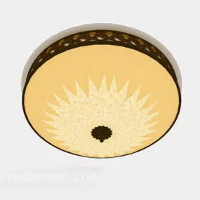 Yellow Round Ceiling Lamp 3d model