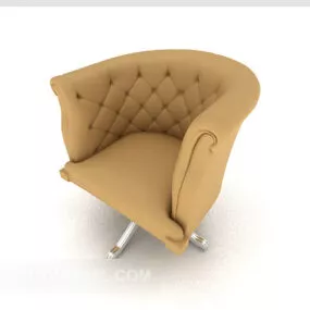Yellow Comfort Home Chair 3d model