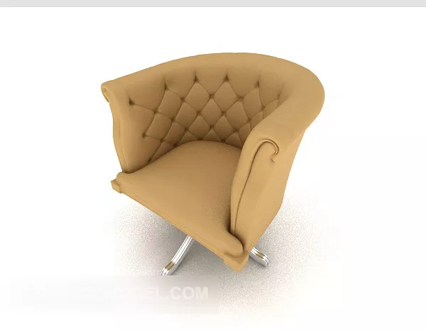 Yellow Comfort Home Chair 3d model Yellow Comfort Home Chair 3d model