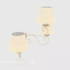 Yellow Craft Home Wall Lamp 3d model