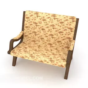 Yellow Home Lounge Chair 3d model