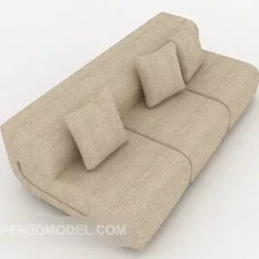 Yellow Home Multi Seaters Sofa Design 3d model