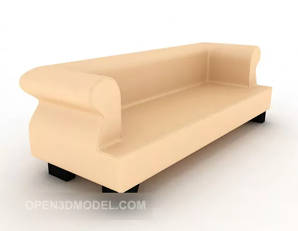 Yellow Home Sofa 3d model Yellow Home Sofa 3d model