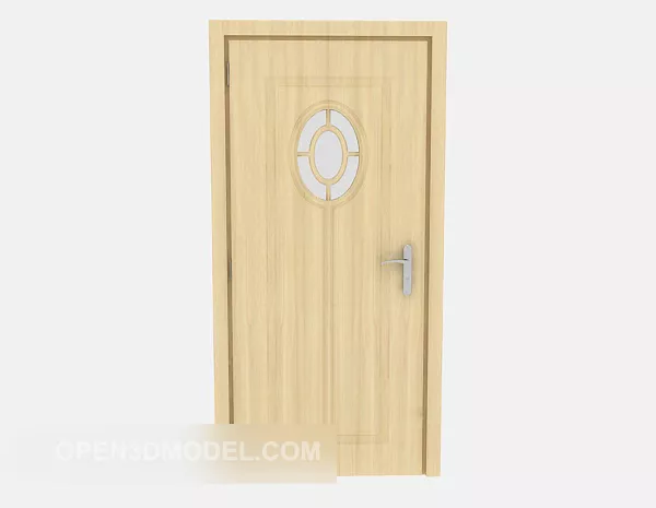 Yellow Home Solid Wood Door 3d model Yellow Home Solid Wood Door 3d model