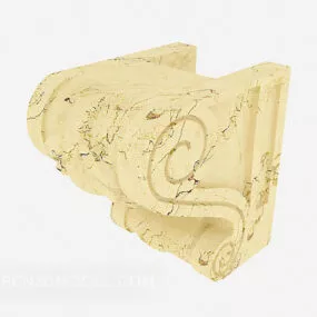 Yellow Home Stone Component 3d model