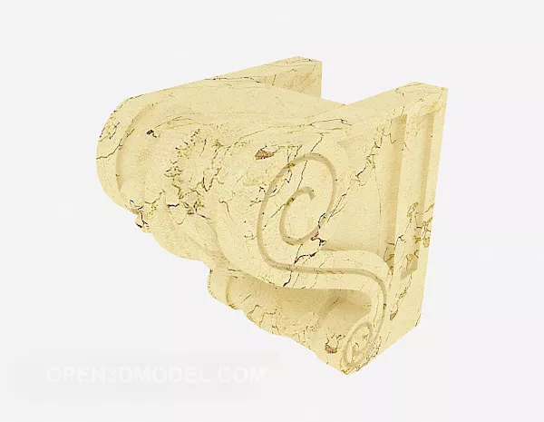 Yellow Home Stone Component 3d model Yellow Home Stone Component 3d model