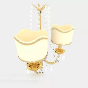 Yellow Home Wall Lamp 3d model