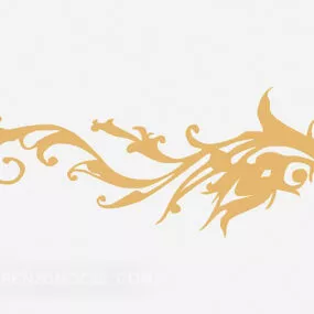 Yellow Home Wall Painting Texture 3d model