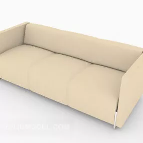Yellow Light Series Multiplayer Sofa 3d model