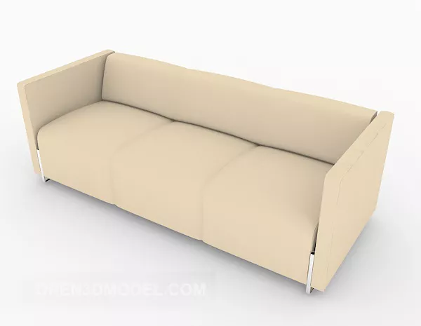 Yellow Light Series Multiplayer Sofa 3d model Yellow Light Series Multiplayer Sofa 3d model