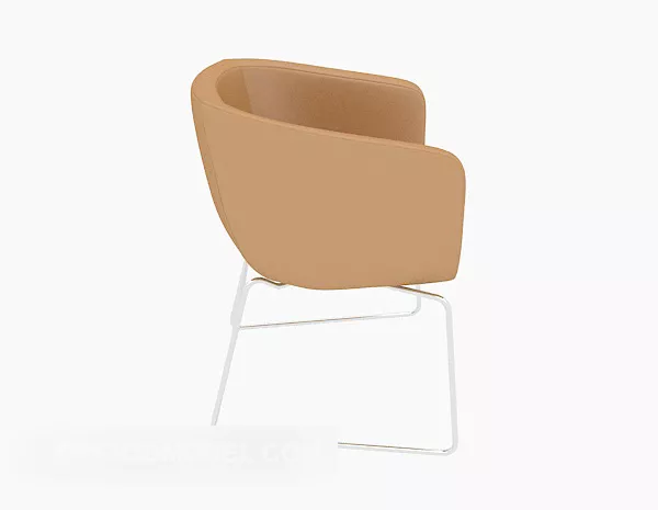 Yellow Lounge Chair Modern Style 3d model Yellow Lounge Chair Modern Style 3d model