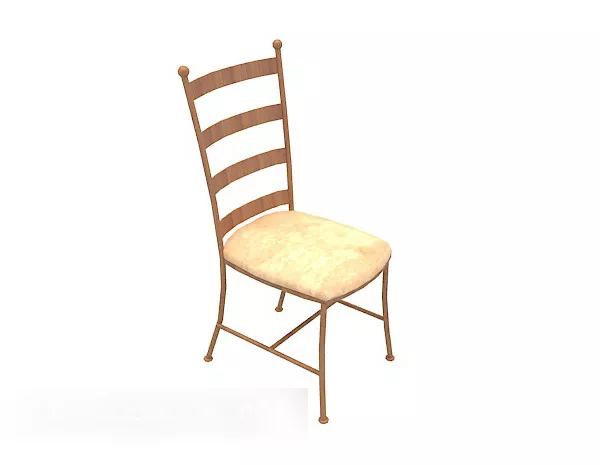 Yellow Minimalist Dining Chair 3d model Yellow Minimalist Dining Chair 3d model
