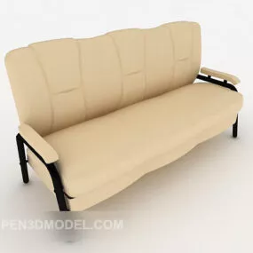 Yellow Modern Multiplayer Sofa 3d model
