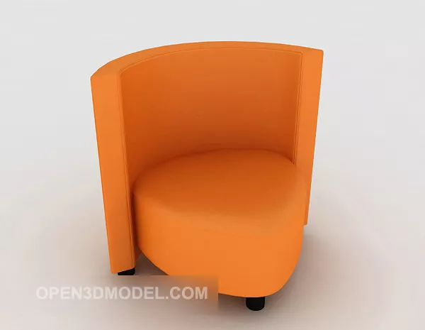 Yellow Modern Simple Single Sofa 3d model Yellow Modern Simple Single Sofa 3d model