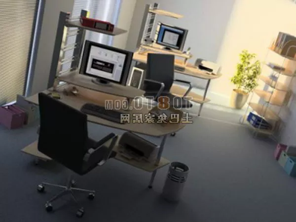 Yellow Modern Style Desk Furniture Interior 3d model Yellow Modern Style Desk Furniture Interior 3d model