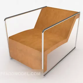 Yellow Modern Style Lounge Chair 3d model