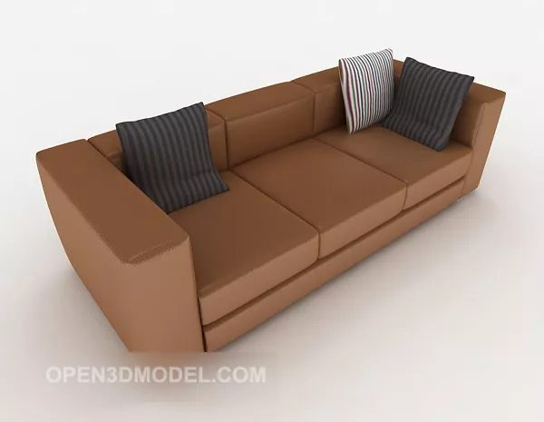 Yellow Multiplayer Home Sofa 3d model Yellow Multiplayer Home Sofa 3d model