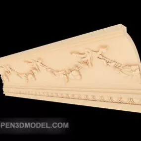 Yellow Plaster Line 3d model