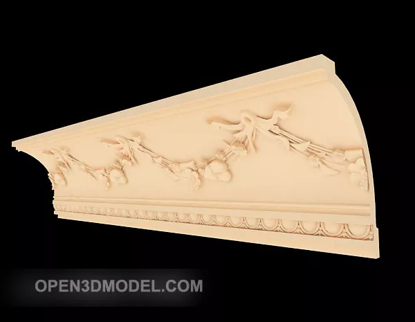 Yellow Plaster Line 3d model Yellow Plaster Line 3d model