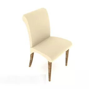 Yellow Practical Home Chair 3d model