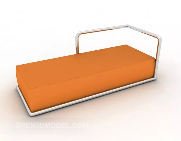 Yellow Orange Simple Sofa 3d model Yellow Orange Simple Sofa 3d model