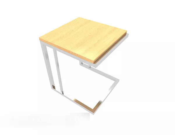 Yellow Solid Wood Side Table 3d model Yellow Solid Wood Side Table 3d model